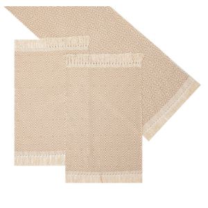 Passadeira Artesanal Teares 50x140cm Diamante Rafia