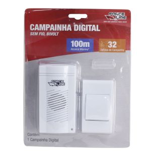 Campainha sem Fio Digital Bivolt Force Line