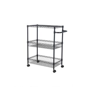 Carrinho Multiuso Supreme Preto Casa&Ideia