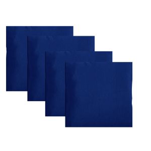Kit Guardanapos Tricoline 4 Peças Azul Marinho Casa&Ideia