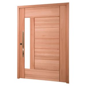 Porta Pivotante Madeira Eucalipto Grandis Cruzeiro Lira Neo 2,10x1,00m