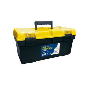 Caixa Plástica para Ferramentas Cargo 19,5" Preto/Amarelo Metasul