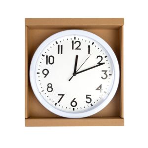 Relógio de Parede Diagonal 25,4cm Classic Branco