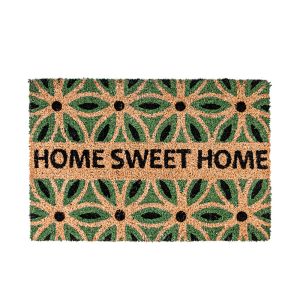 Capacho Home Sweet 40x60cm Green Diagonal