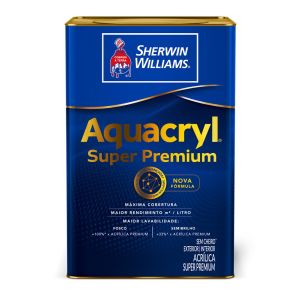 Tinta Sherwin Williams Metalatex Aquacryl Super Premium 18L Branco Fosco
