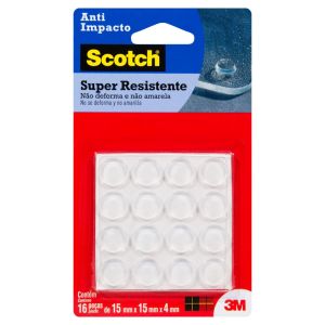 Protetor Anti-Impacto 3M Redondo 15x4cm 16 Peças