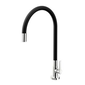 Torneira para Cozinha de Mesa Bica Alta 1/2" Galiflex Black Docol