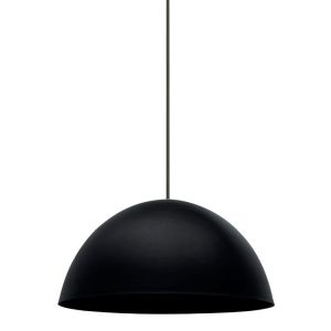 Pendente Taschibra 1Lâmpada Design TD 821F E27 Preto Fosco