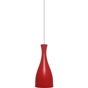 Pendente Taschibra 1 Lâmpada Design TD 1003 Vermelho Fosco