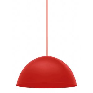 Pendente Taschibra 1 Lâmpada Design TD 821F Vermelho Fosco