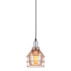 Pendente Taschibra 1 Lâmpada Aro 160 E27 Ambar