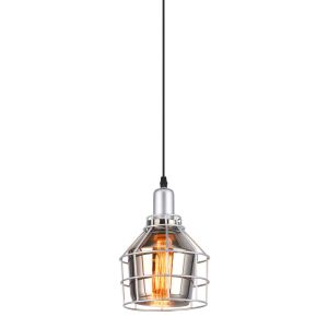Pendente Taschibra 1 Lâmpada Aro 160 E27 Fumê