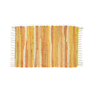 Tapete Diagonal Jutá 50x80cm Easy Amarelo