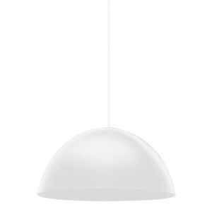 Pendente Taschibra 1 Lâmpada Design TD 821F E27 Branco Fosco