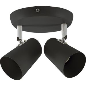 Spot Bronzearte 2 Lâmpadas New Short 37512 E27 Preto
