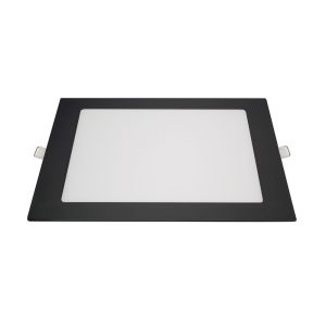 Painel Embutir LED Quadrado Preto 18w 3.000k Luz Branco Quente Blumenau Iluminação