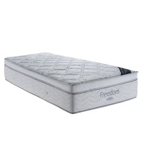 Colchão Ortobom Freedom Solteiro 88x188x32cm Branco/Preto