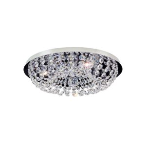 Plafon Bronzearte para 6 Lâmpadas Royal G9 Inox