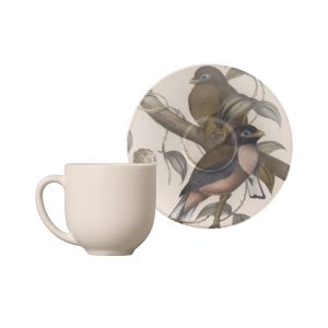 Xícara de Café com Pires Coup La Vie 112ml Estampado Porto Brasil
