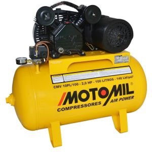 Compressor de Ar com Reservatório Airpower CMV10PL100 Garthen/Motomil