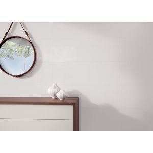Revestimento Parede Glacial Off White Retificado Brilhante 32x59 Classe C Incepa