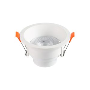 Spot Recuado Embutir LED Redondo Branco 6w 3.000k Luz Branco Quente Blumenau Iluminação