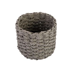 Cesto Decorativo Aurora 15x15x12cm Cinza Diagonal