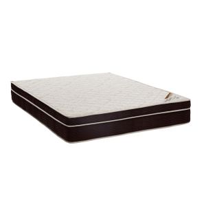 Colchão Ortobom Exclusive Ortopédico Casal 138x188cm Marrom/Branco