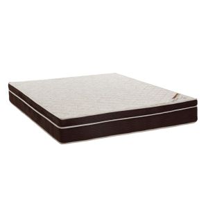 Colchão Ortobom Excelente Ortopédico Queen 158x198x27cm Marrom/Branco