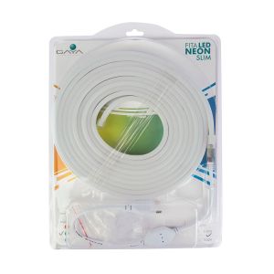 Kit Fita LED Gaya 5m Neon Slim Verde 220V
