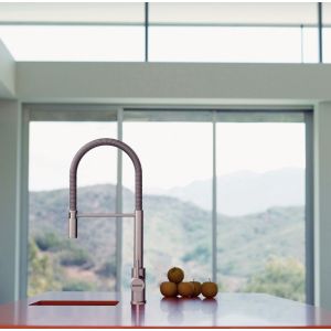 Misturador Monocomando de Mesa para Cozinha Tramontina Versatile 1/2" Aço Inox