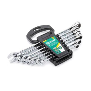 Jogo de Chaves Combinadas com Catraca 7 Peças Apex Sata Cromo Vanádio