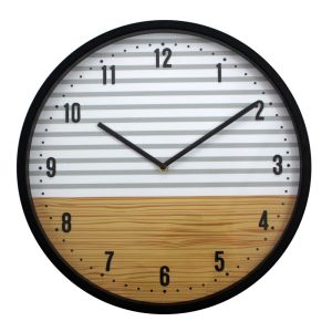 Relógio de Parede Diagonal Lucerna 38cm Preto