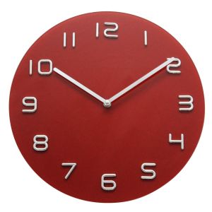 Relógio de Parede Diagonal Davos 35cm Vermelho
