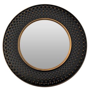 Espelho Diagonal Amalfi Redondo Bronze/Preto 40,6cm