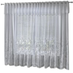 Cortina Interlar Tulipinhas 2,20x1,20m Branca