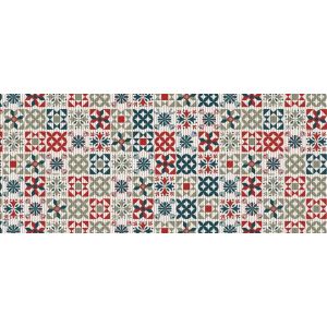 Passadeira Kapazi PVC Tropical 43x130cm Colorido