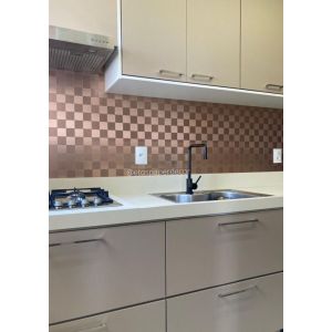 Pastilha Autocolante 30,5x30,5 Bronze Glass Mosaic