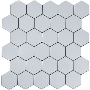 Pastilha Glass Mosaic Autocolante AL1016 Branca 30x30
