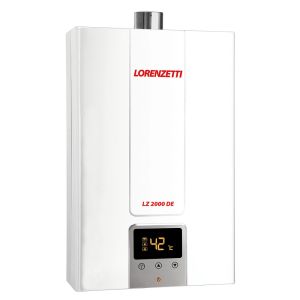 Aquecedor de Água a Gás LZ 2000DE GLP Digital 20L/min Branco Lorenzetti