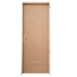 Kit Porta de Abrir Madeira HDF Interna PIM6355G 2,13m x 0,85m x 13cm Esquerda Grantok