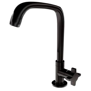 Torneira de Mesa para Cozinha Lorenzetti Fitt 1167 F64 1/2" Preta