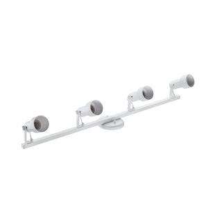Trilho Linha Infinity 4 Lâmpadas E27 Branco Dital