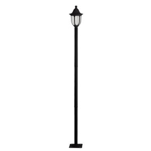 Poste de Luz para Jardim Dital Linha Modena 1 Lâmpada Preto