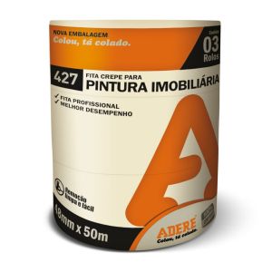 Fita Crepe Adere 427 Pintura Imobiliária 48x50cm Branca