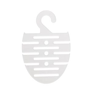 Cabide de Plástico para Gravatas e Cintos Metaltru Branco