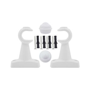 Suporte para Varão Bella Arte Slim 19mm Branco Fosco