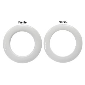 Kit Ilhós para Cortina Bella Arte 28mm Branco Fosco 10 Peças
