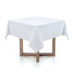 Toalha de Mesa Retangular Karsten Arbela Branco 140x210cm
