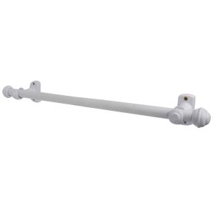 Kit Varão para Cortina Bella Arte Slim 2mx19mm Branco Fosco 3CS20.054